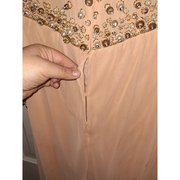 Vintage Victoria Royal Size 12 Beads and Pearl Evening Gown Formal Elegant - Picture 13 of 16